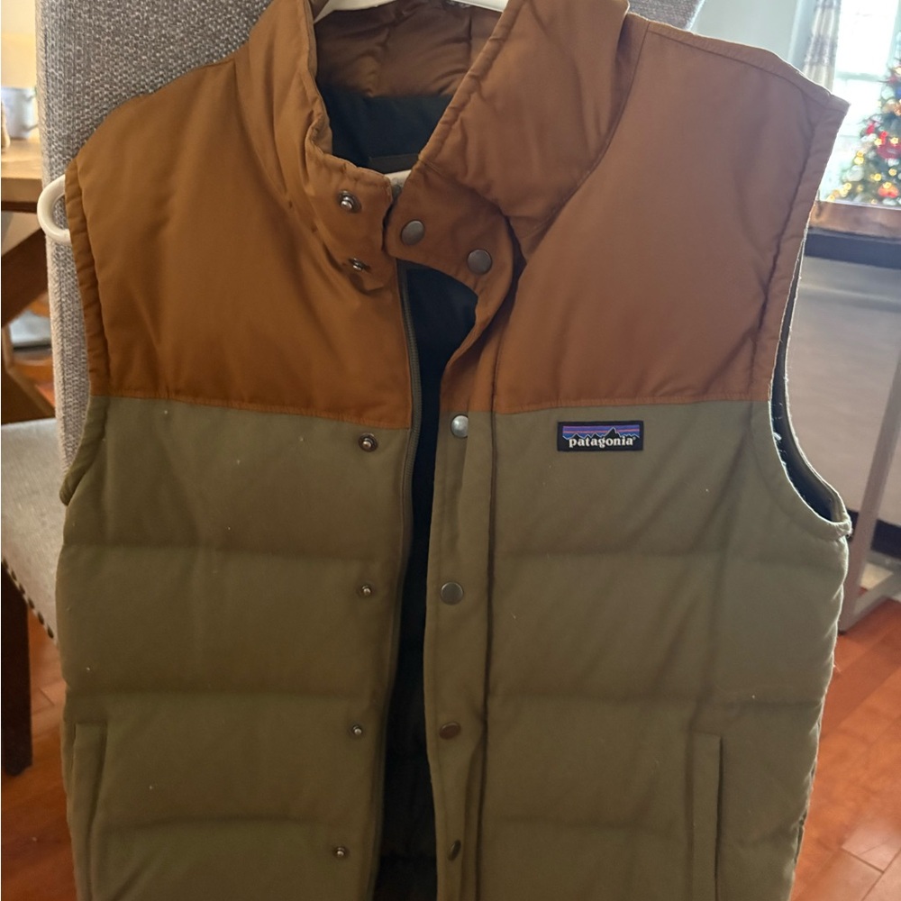 Patagonia Men's Tan and Olive Vest